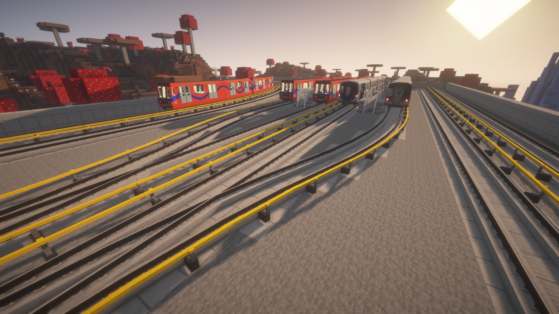 南岛停车场存车线