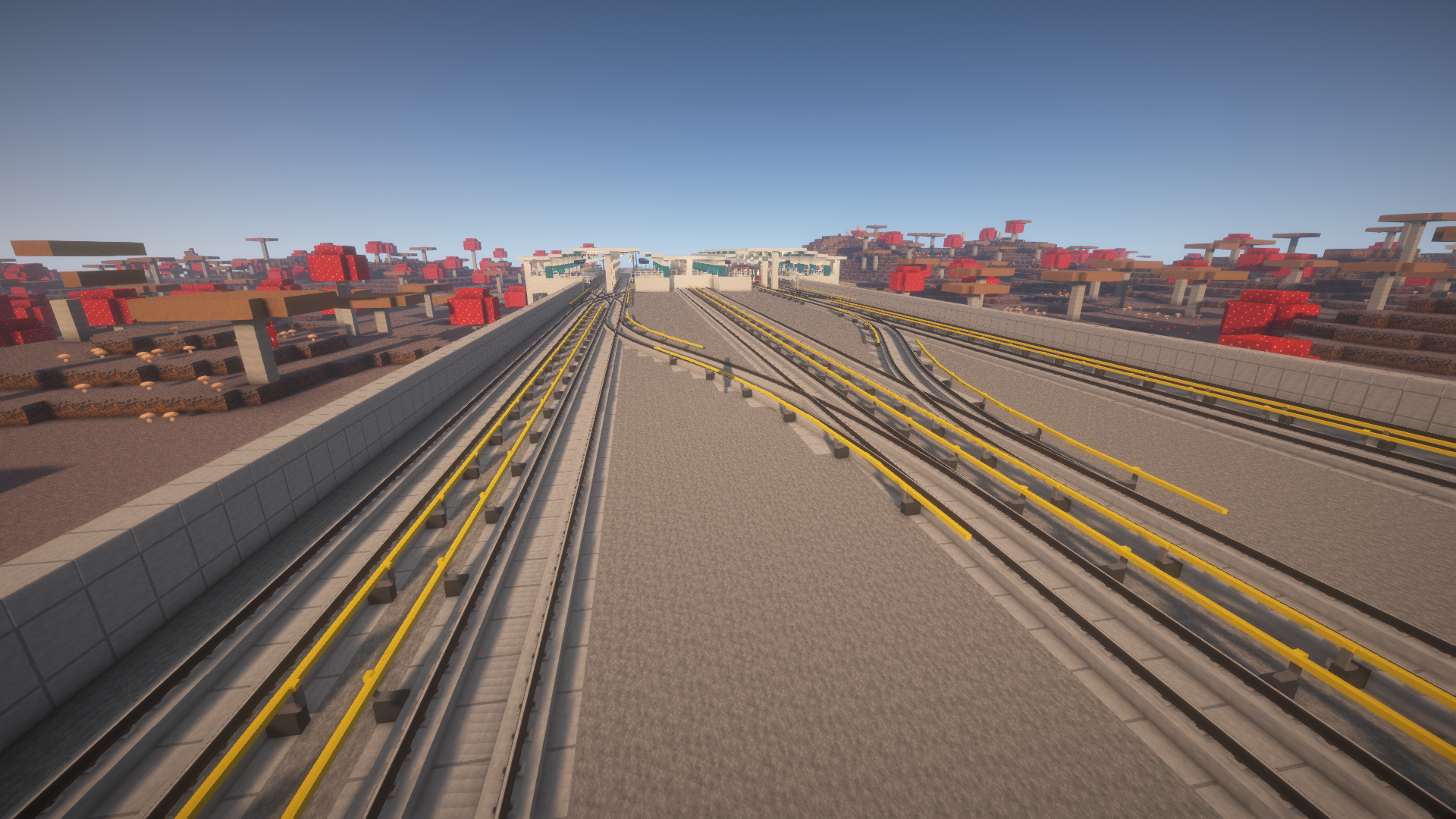 南岛停车场出入场线和调车线